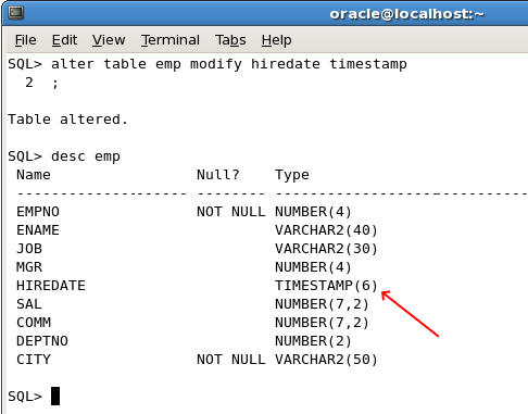 Oracle Alter Table Modify Column