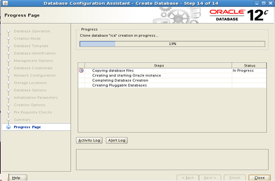 database getting created